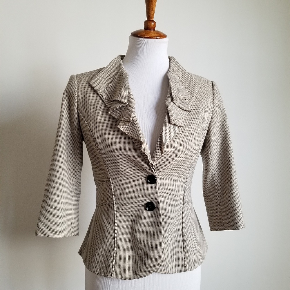 Ruffle Blazer